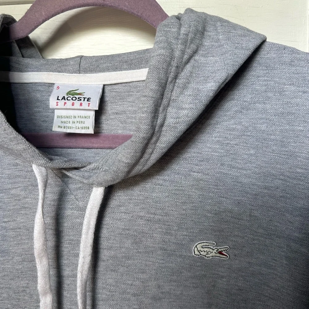 Lacoste Black, Gray, and Cream Hoodies - Picture 10 of 13